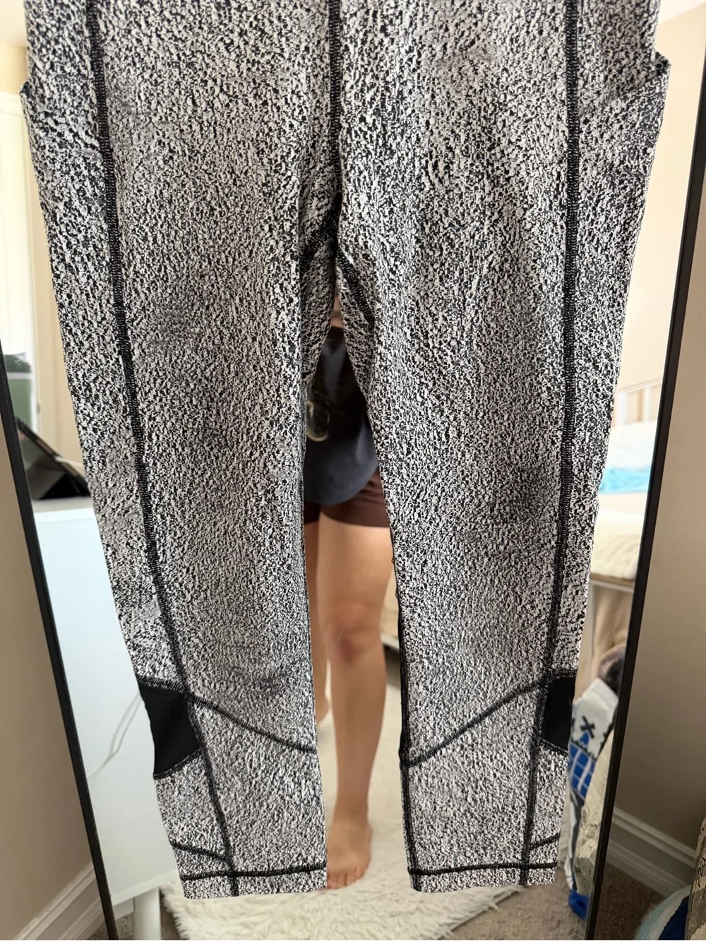 lululemon athletica Black and White Patterned Leggings